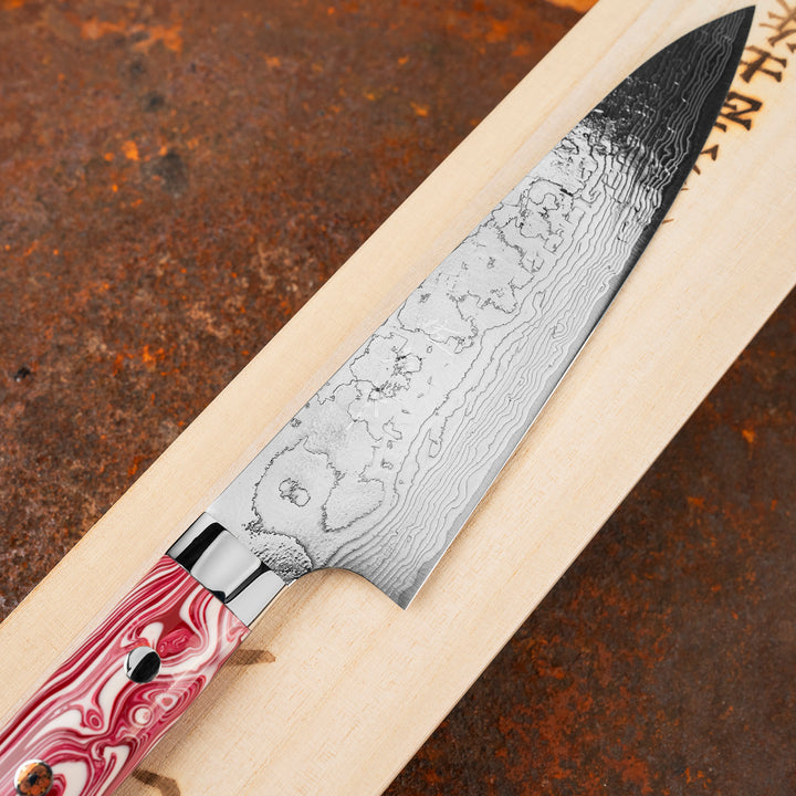 Gyuto 18 cm Takeshi Saji Red Turquoise R2