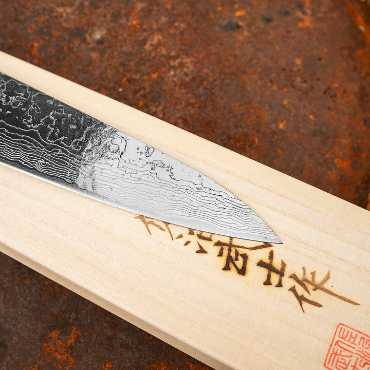 Gyuto 18 cm Takeshi Saji Red Turquoise R2