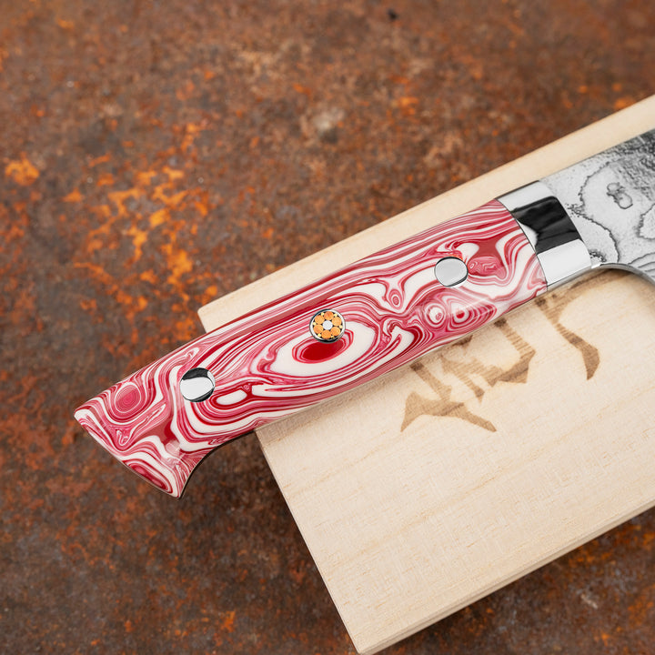 Gyuto 18 cm Takeshi Saji Red Turquoise R2
