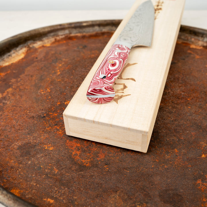 Gyuto 18 cm Takeshi Saji Red Turquoise R2