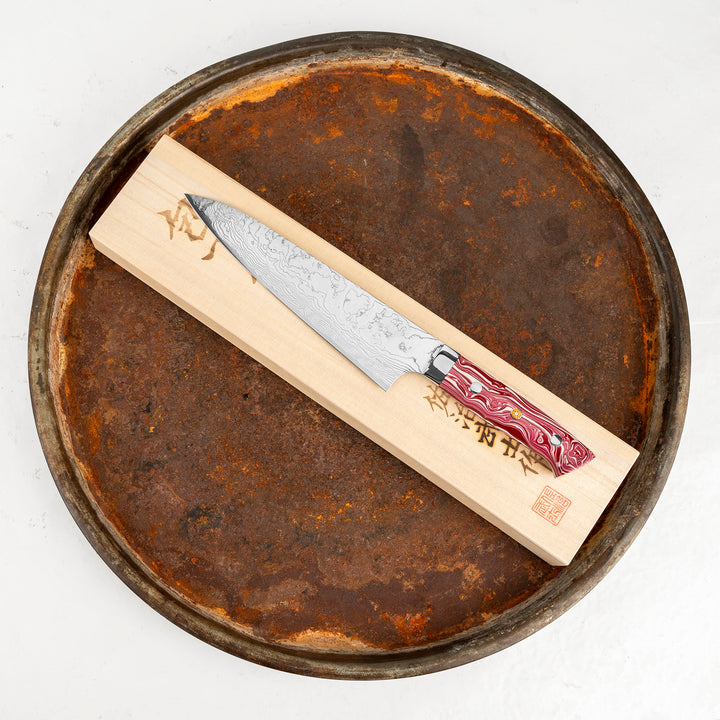 Gyuto 18 cm Takeshi Saji Red Turquoise R2