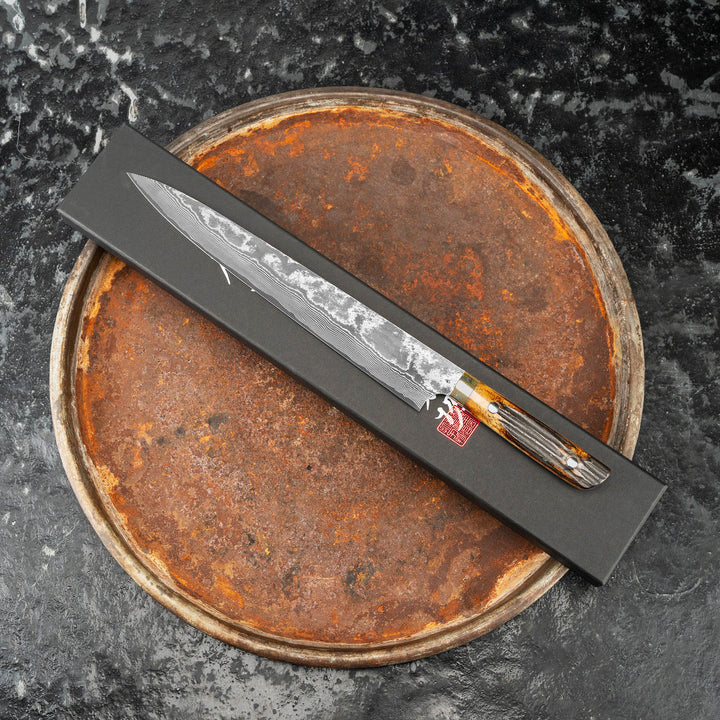 Sujihiki 27 cm Takeshi Saji YBB Damascus VG-10