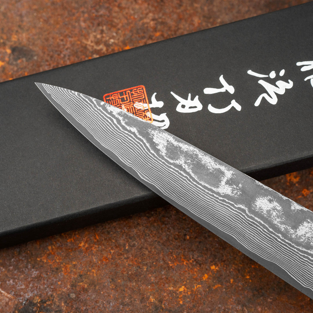 Sujihiki 27 cm Takeshi Saji YBB Damascus VG-10