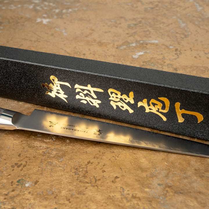 Sujihiki 21 cm Tamahagane Tsubame Black VG-5