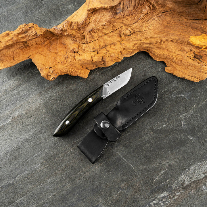 Hunting Knife 5 cm Tojiro Atelier Futatsugame Damascus VG-10 + Saya