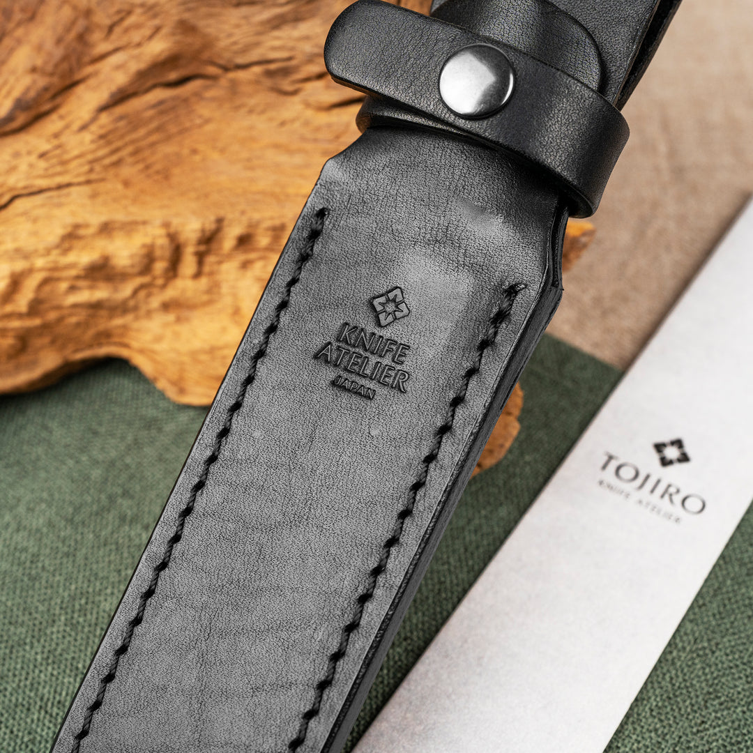 Hunting Knife 11 cm Tojiro Atelier Kugami Damascus VG-10 + Saya