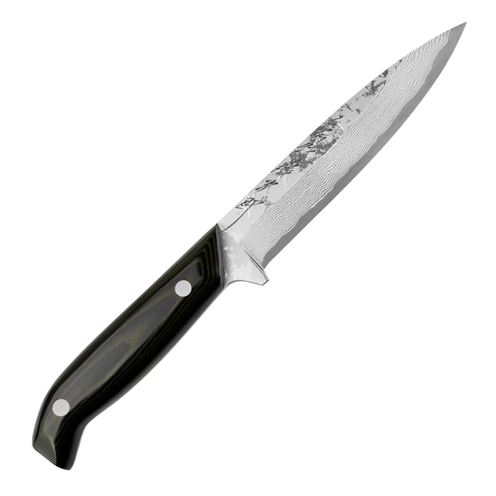 Hunting Knife 12 cm Tojiro Atelier Sasagawa Damascus VG-10 + Saya