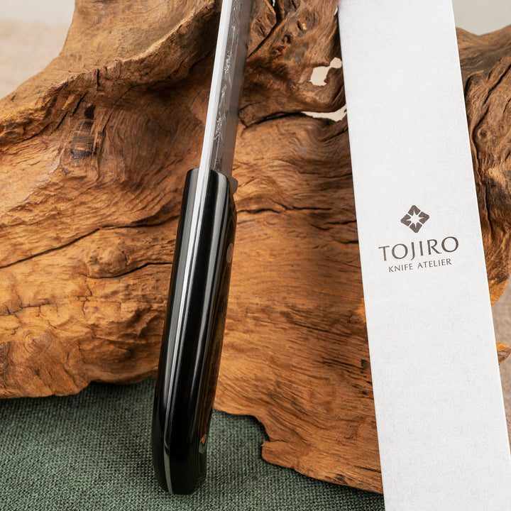 Hunting Knife 12 cm Tojiro Atelier Sasagawa Damascus VG-10 + Saya