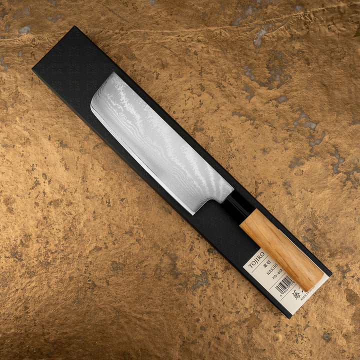 Nakiri 16,5 cm Tojiro Ouran Damascus VG-10