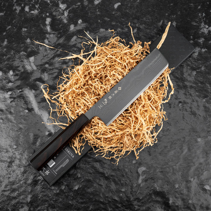 Nakiri 16,5 cm Tojiro Sakuya Black Damascus VG-10