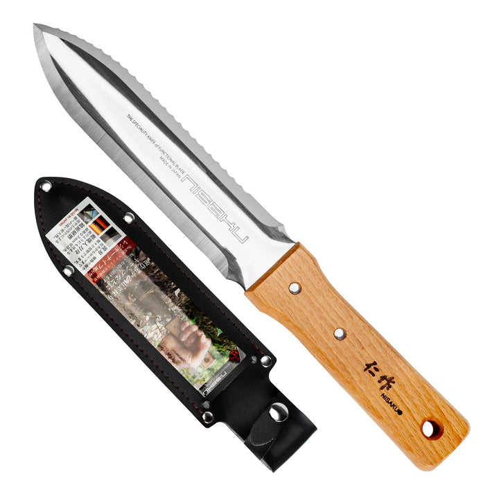 Hori Hori Garden Knife with a 17 cm Serrated Blade Tomita Nisaku