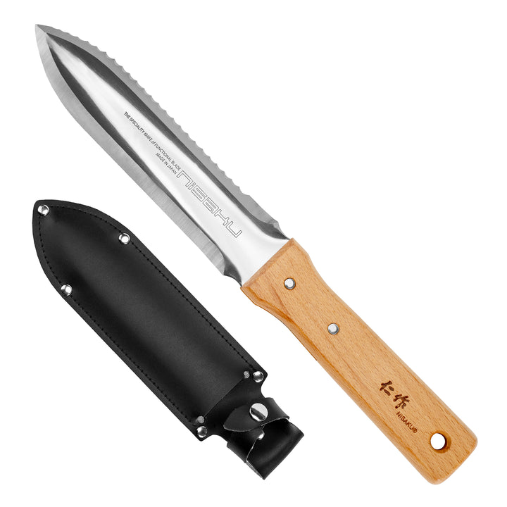 Hori Hori Garden Knife with a 17 cm Serrated Blade Tomita Nisaku