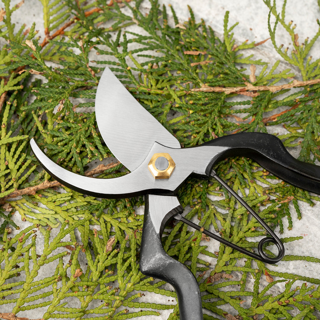 Japanese “M” Carbon Pruning Shears Asymmetrical 20 cm Toyama Hamono