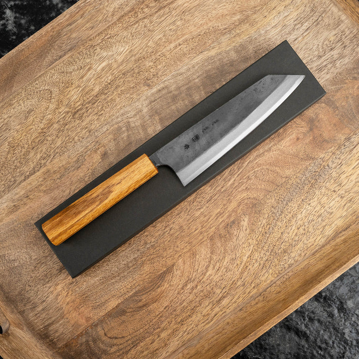 Bunka 17 cm Tsukasa Tokaji Kurouchi Shirogami#1/Iron
