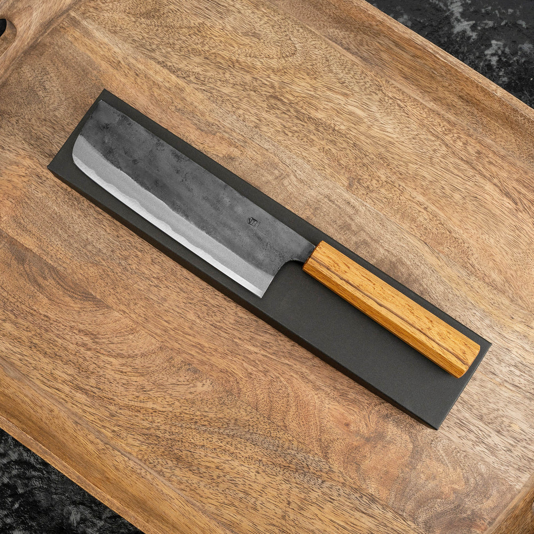 Nakiri 16,5 cm Tsukasa Tokaji Kurouchi Shirogami#1/Iron