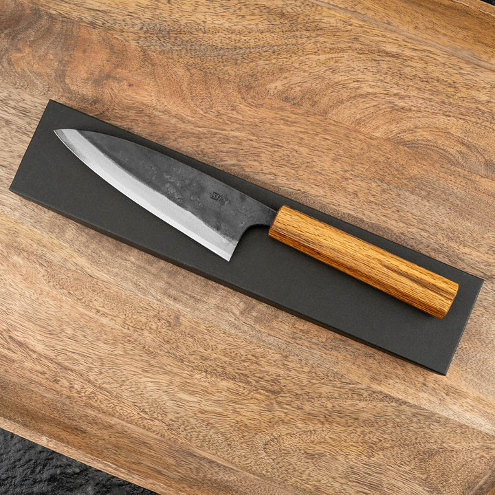 Gyuto 15 cm Tsukasa Tokaji Kurouchi Shirogami#1/Iron