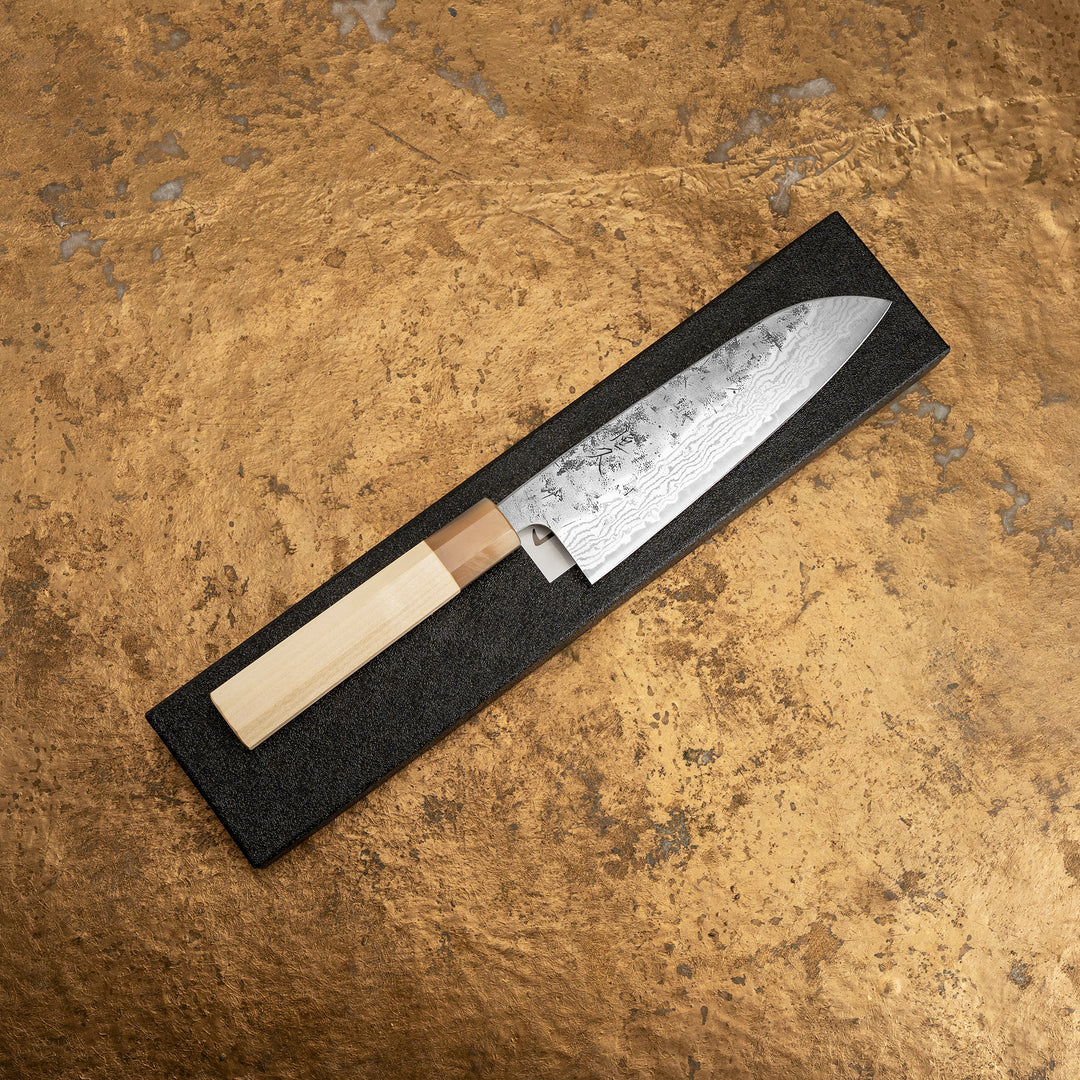 Santoku 16,5 cm Tsunehisa Washiji Damascus SW