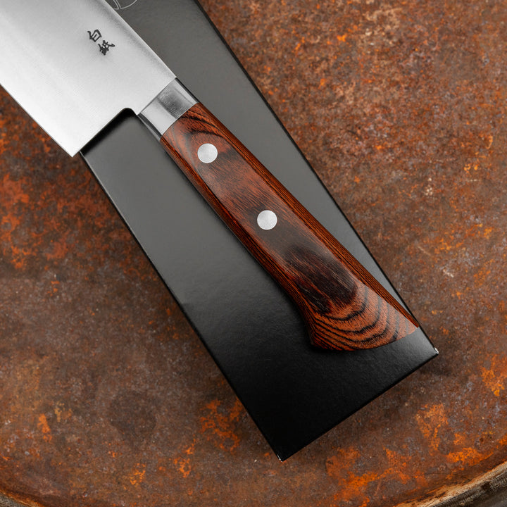 Gyuto 21 cm Yasuhiro Gen Mahogany Shirogami#2/SS