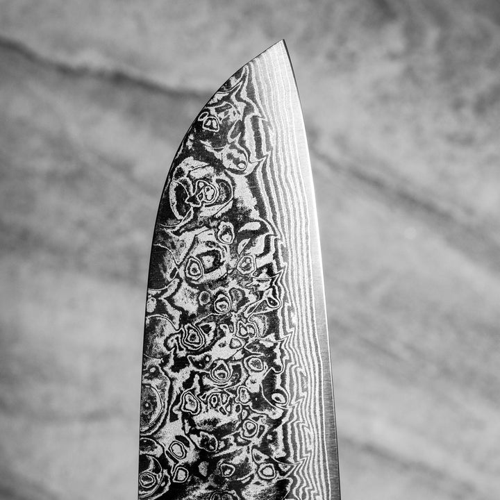 Santoku 18 cm Yoshida Hamono Damascus ZDP-189