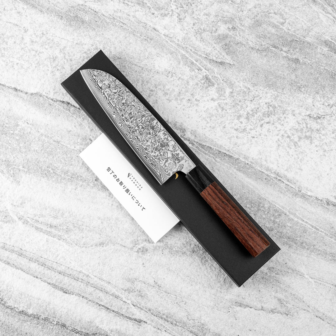 Santoku 18 cm Yoshida Hamono Damascus ZDP-189