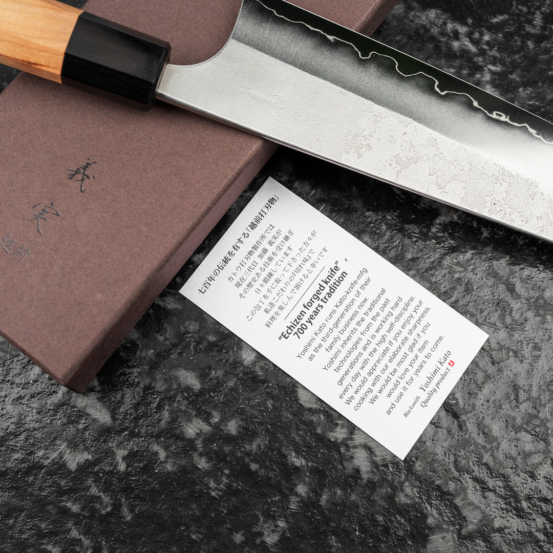 Gyuto 24 cm Yoshimi Kato Nashiji Ginsan/SS