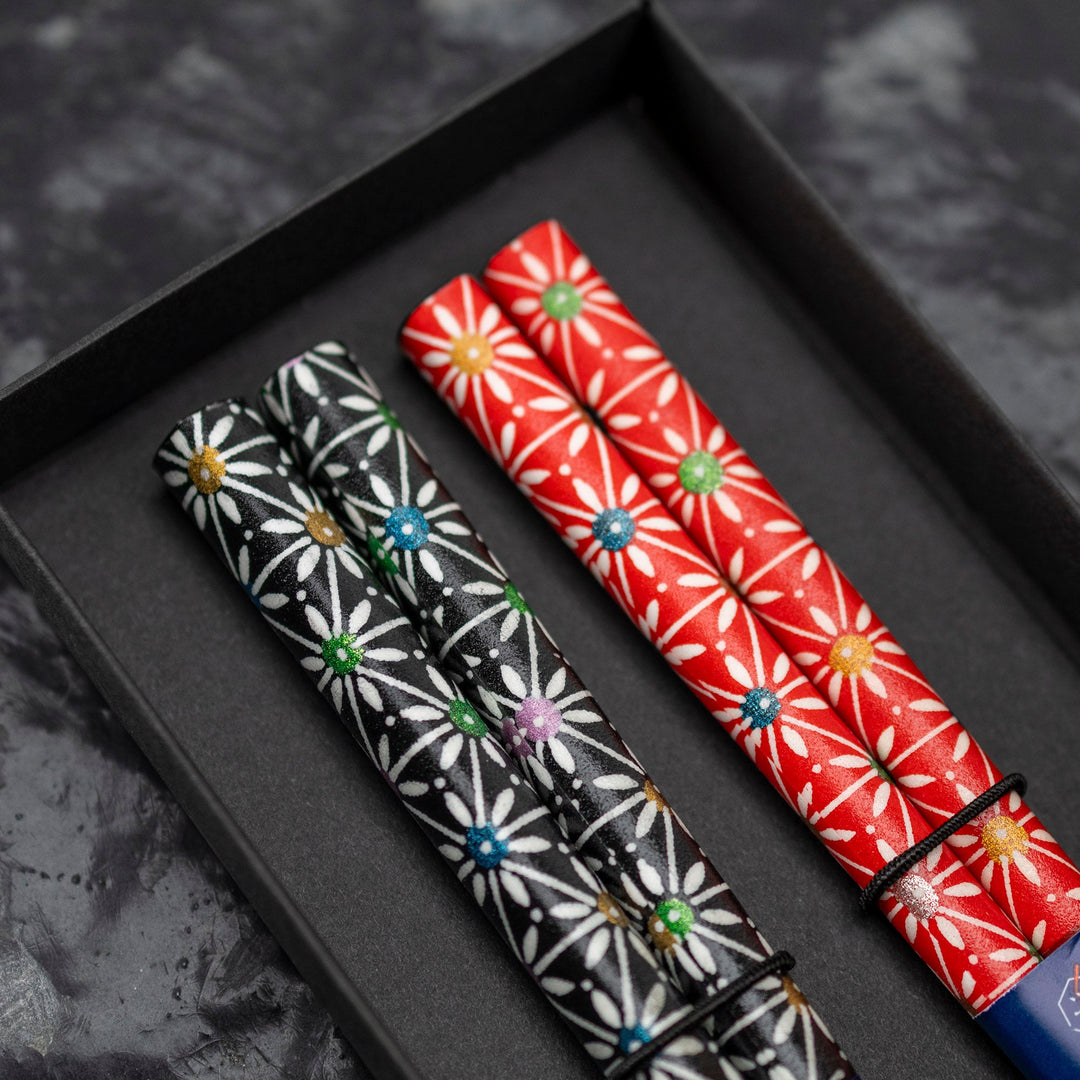 Kawai Japanese Sushi Chopsticks Set - Hanabi Washi