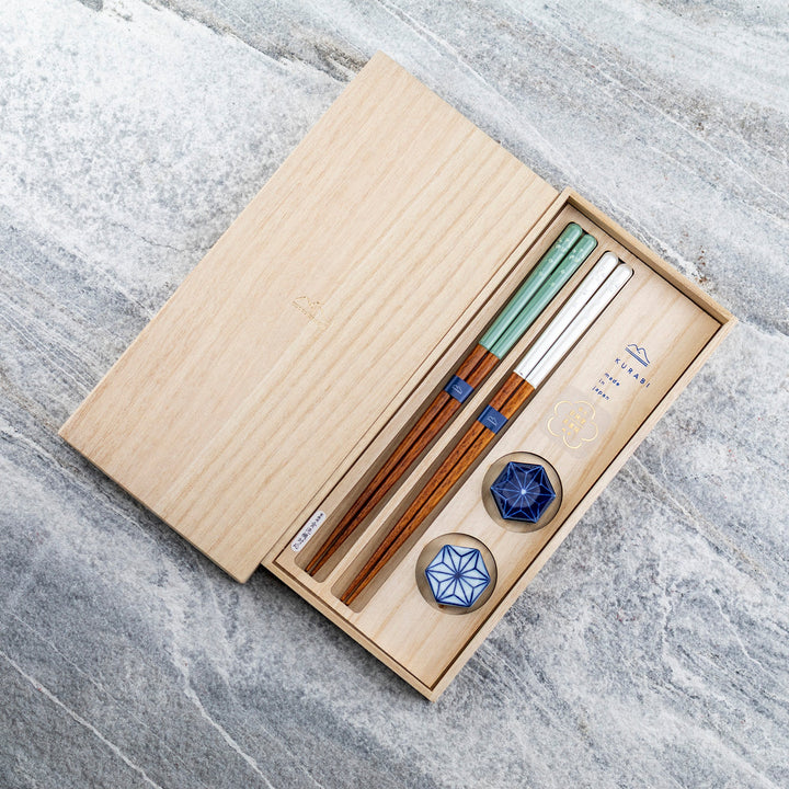 Kawai Japanese Sushi Chopsticks Set - Kurabi Toka