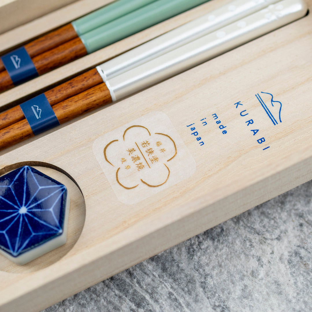 Kawai Japanese Sushi Chopsticks Set - Kurabi Toka