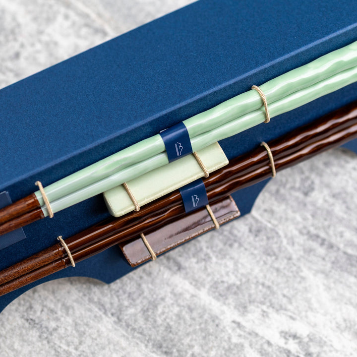 Set of Kawai Japanese Sushi Chopsticks with Bowls - Yusai