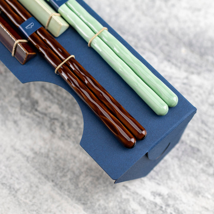 Set of Kawai Japanese Sushi Chopsticks with Bowls - Yusai