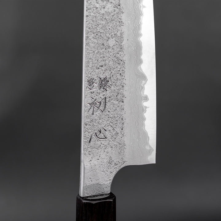 Santoku 16,5 cm Hatsukokoro Ryusui Aogami#2/Iron