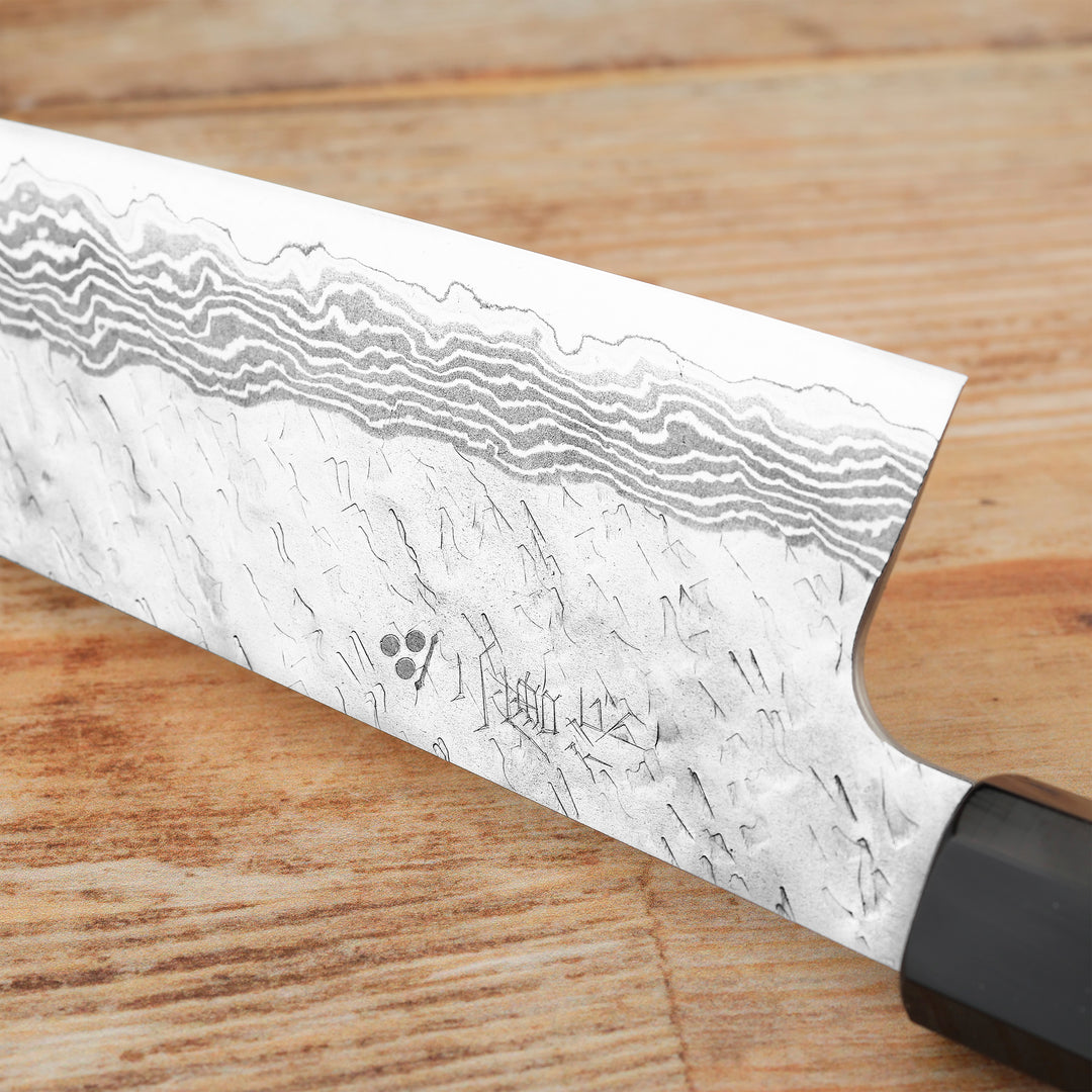 Santoku 16,5 cm Nigara Hamono Damascus  VG-10