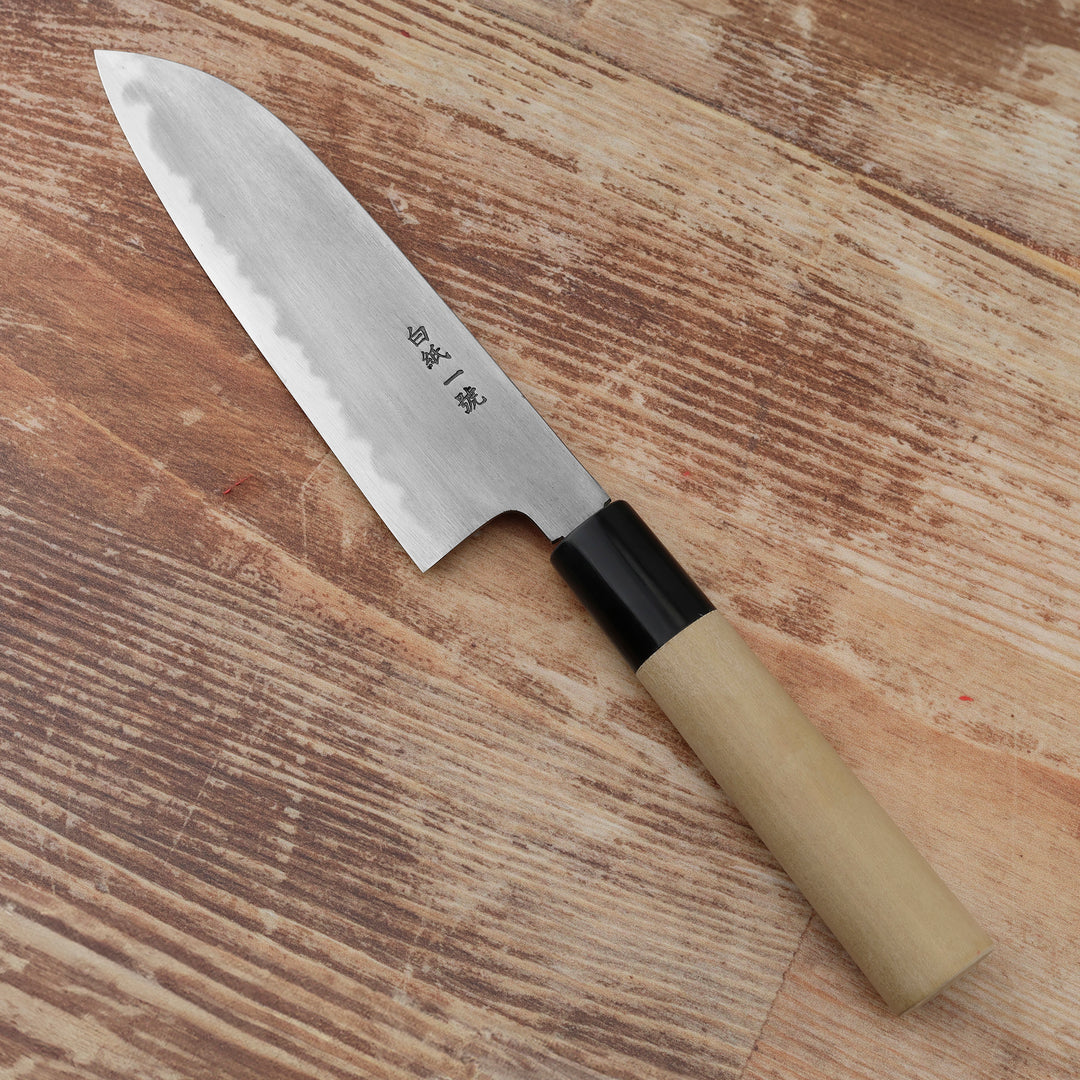 Santoku 16,5 cm Sakai Toshji Hagane Shirogami#2/Iron