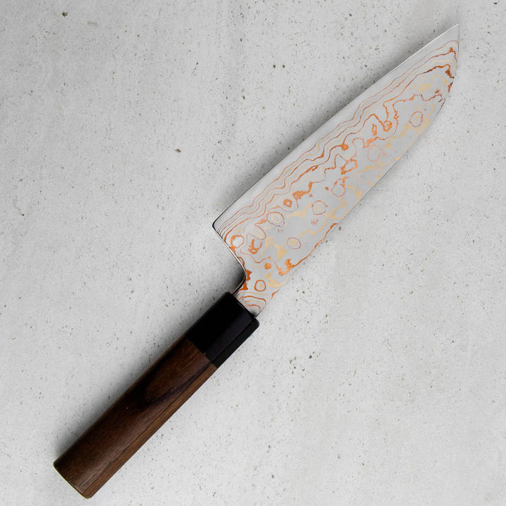 Santoku 16,5 cm Tsukasa Hinoura Color Damascus VS2