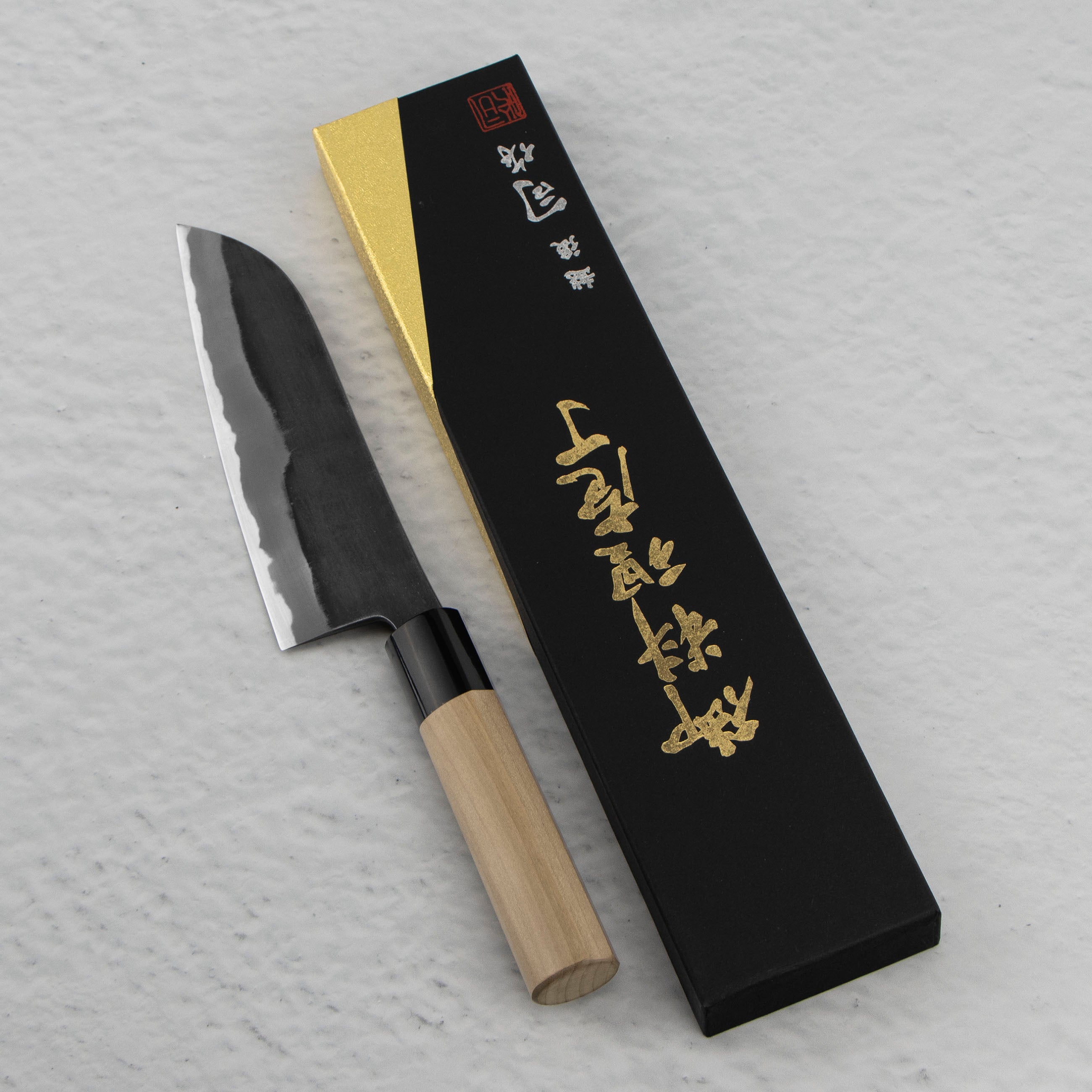 Santoku 16,5 cm Tsukasa Hinoura Shirogami#2 – Japan-knives.com