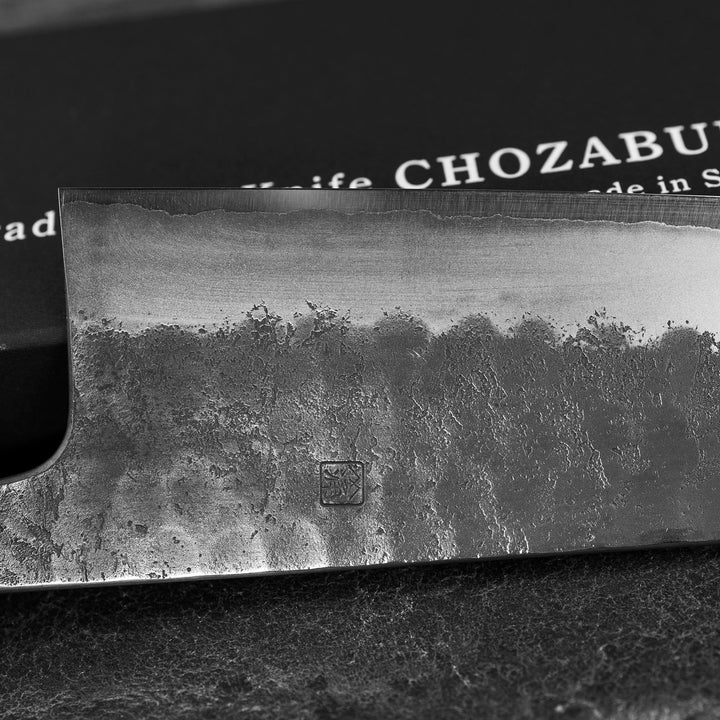 Santoku 17 cm Chozaburo Wakui Shirogami#2/SS