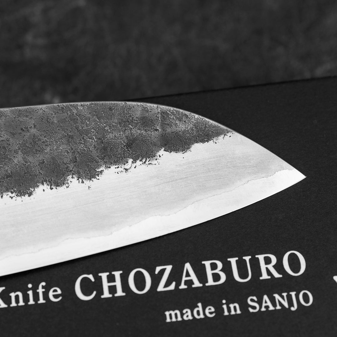 Santoku 17 cm Chozaburo Wakui Shirogami#2/SS