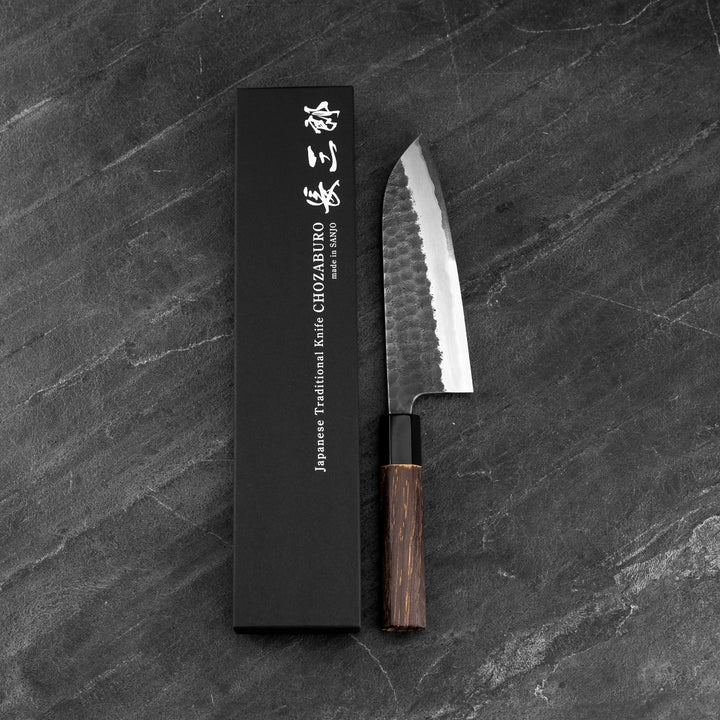Santoku 17 cm Chozaburo Wakui Shirogami#2/SS