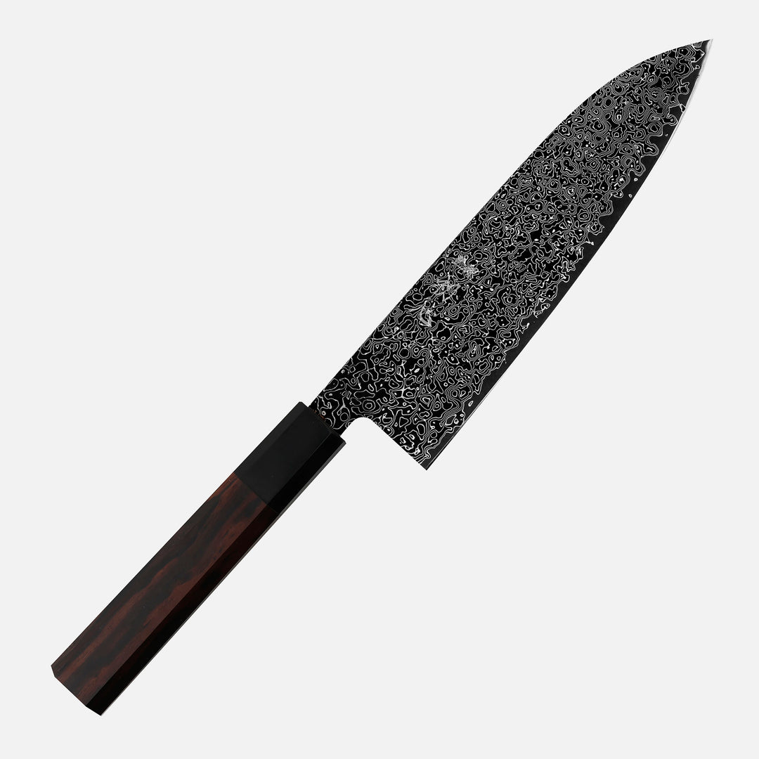 Santoku 18 cm cm Hatsukokoro Saihyo Kurozome SG2 Damascus