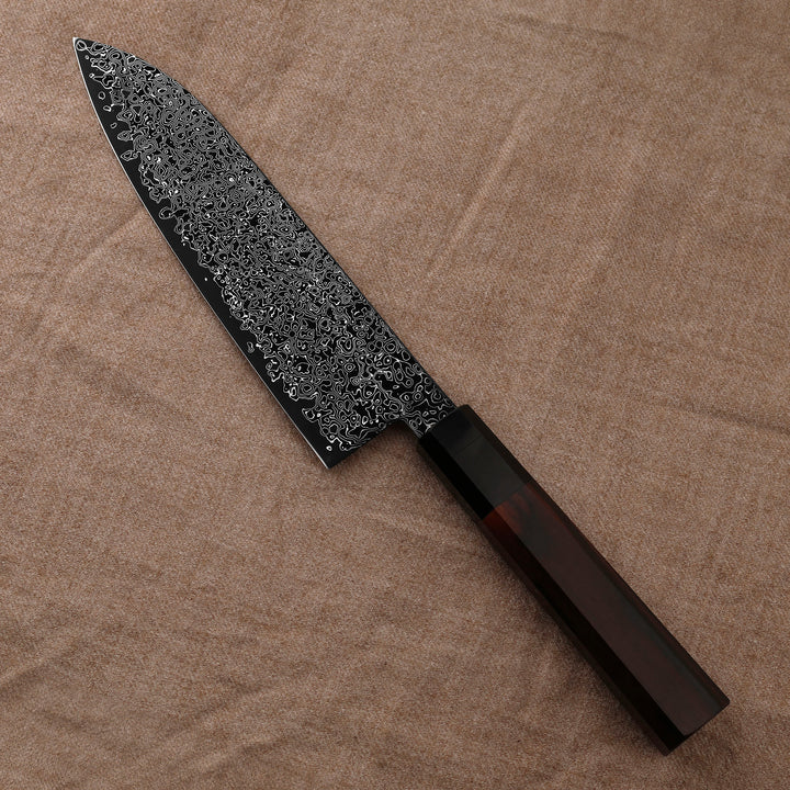 Santoku 18 cm cm Hatsukokoro Saihyo Kurozome SG2 Damascus