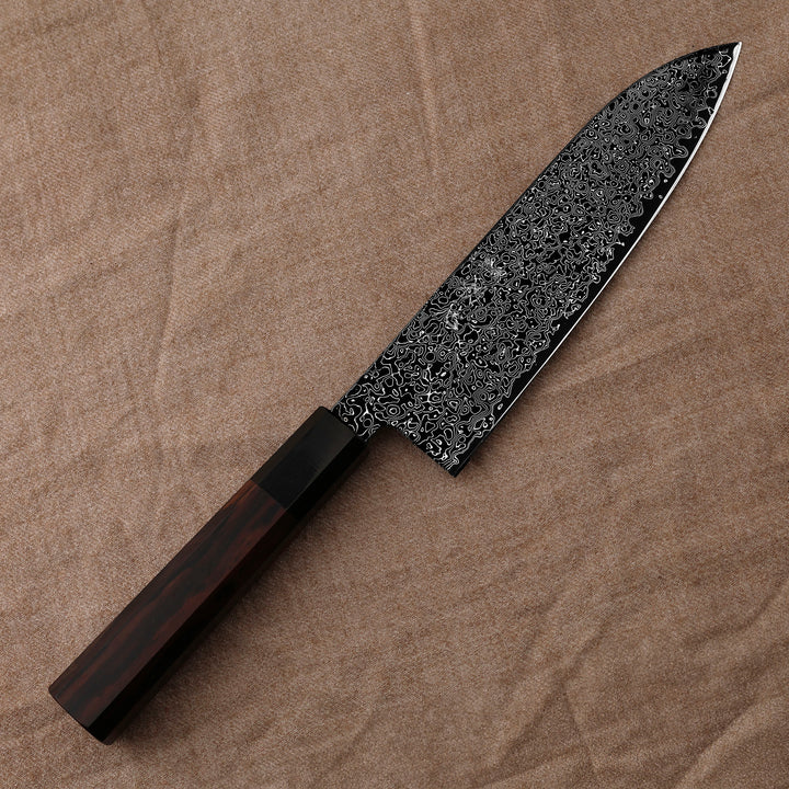 Santoku 18 cm cm Hatsukokoro Saihyo Kurozome SG2 Damascus