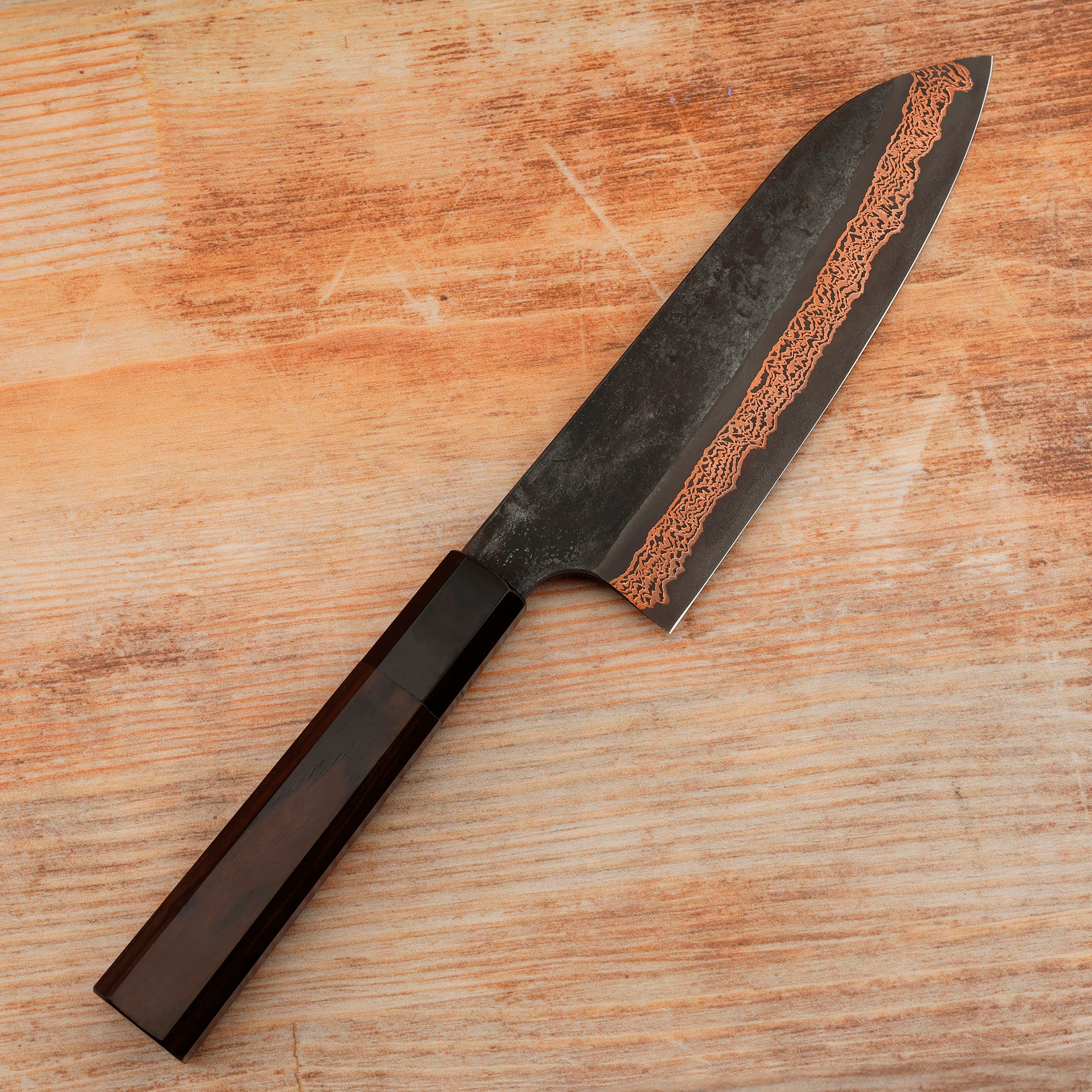Santoku 18 cm Hatsukokoro Yorokobi Kurouchi SLD – Japan-knives.com