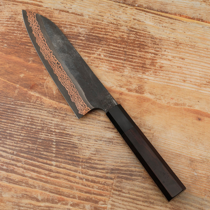 Santoku 18 cm Hatsukokoro Yorokobi Kurouchi SLD