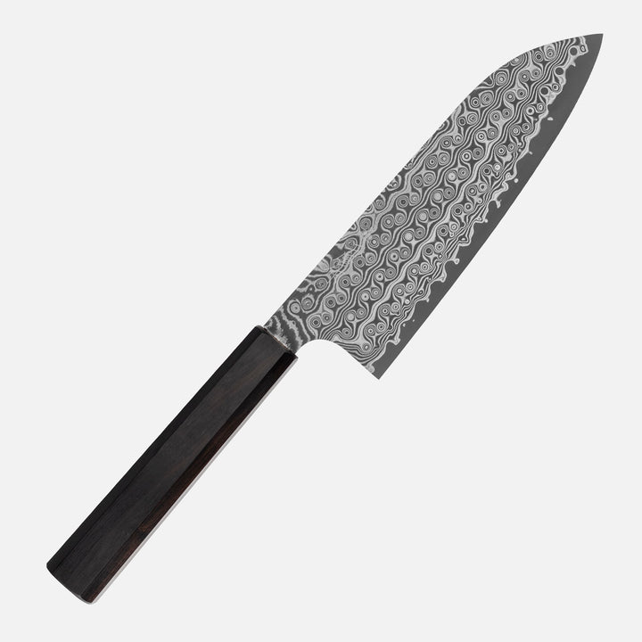 Santoku 17 cm Nigara Hamono Anmon SG2 Damascus