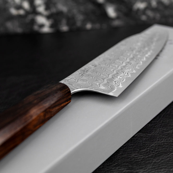 Santoku 17 cm Nigara Hamono Anmon SG2 Damascus