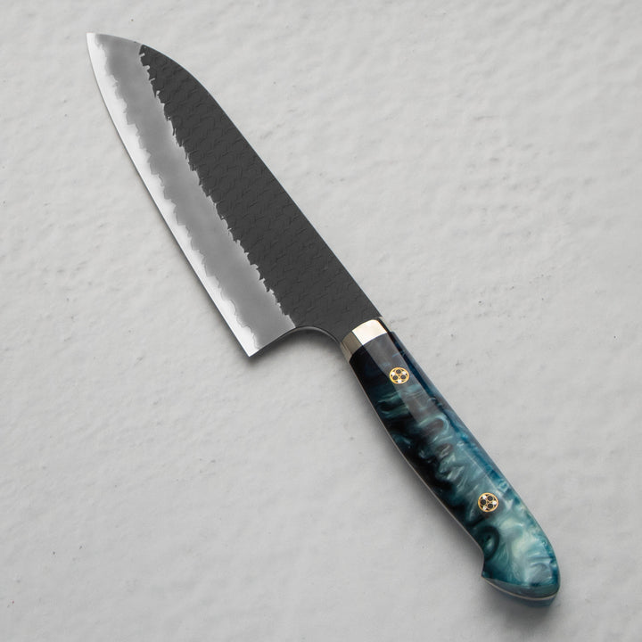 Santoku 18 cm Nigara Hamono SG2 Sky Kurouchi Limited