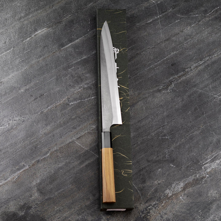 Sujihiki 24 cm Yoshikane Hamono Nashiji SKD11/SS