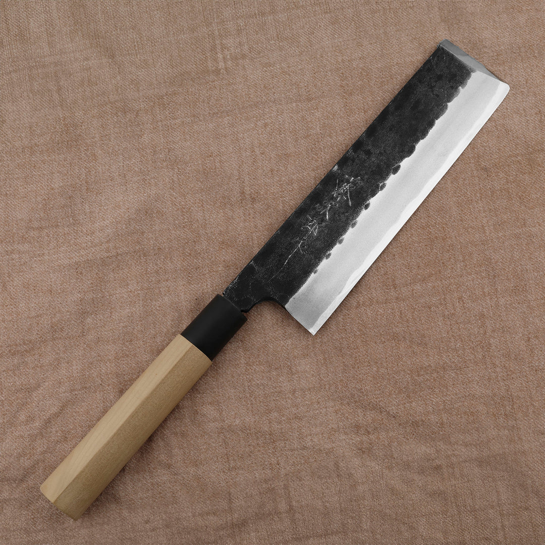 Usuba 19,5 cm Tojiro Black Hammered Shirogami#2/Iron