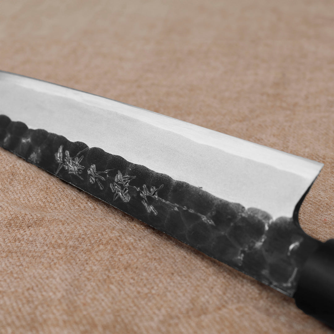 Yanagiba 21 cm Tojiro Black Hammered Shirogami#2/Iron