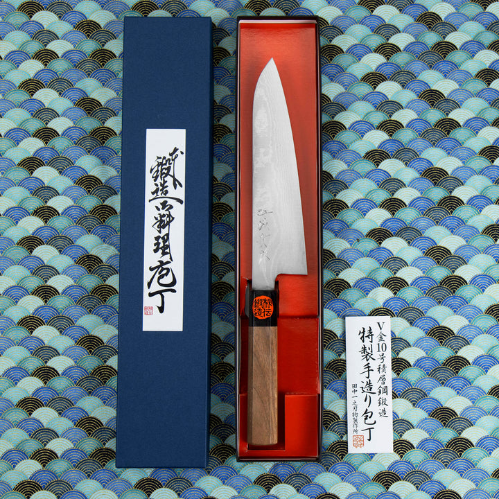 Gyuto 18 cm Shigeki Tanaka VG-10 Damascus